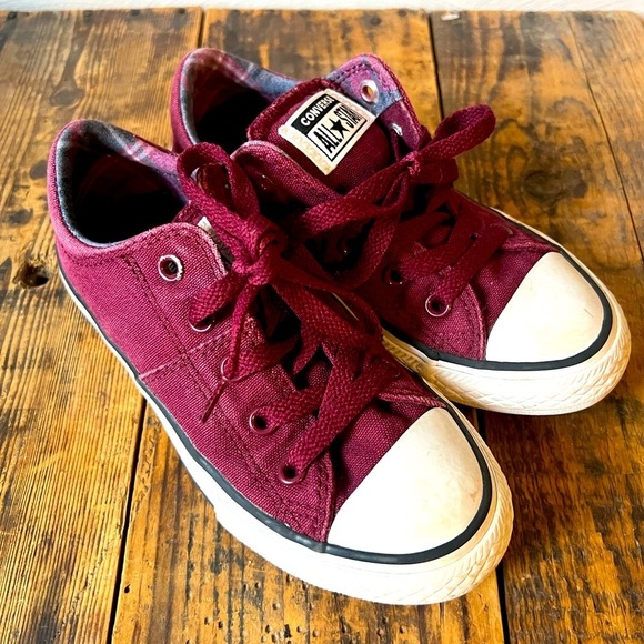 Converse All Star Maroon Size 12 Kids - Picture 1 of 5
